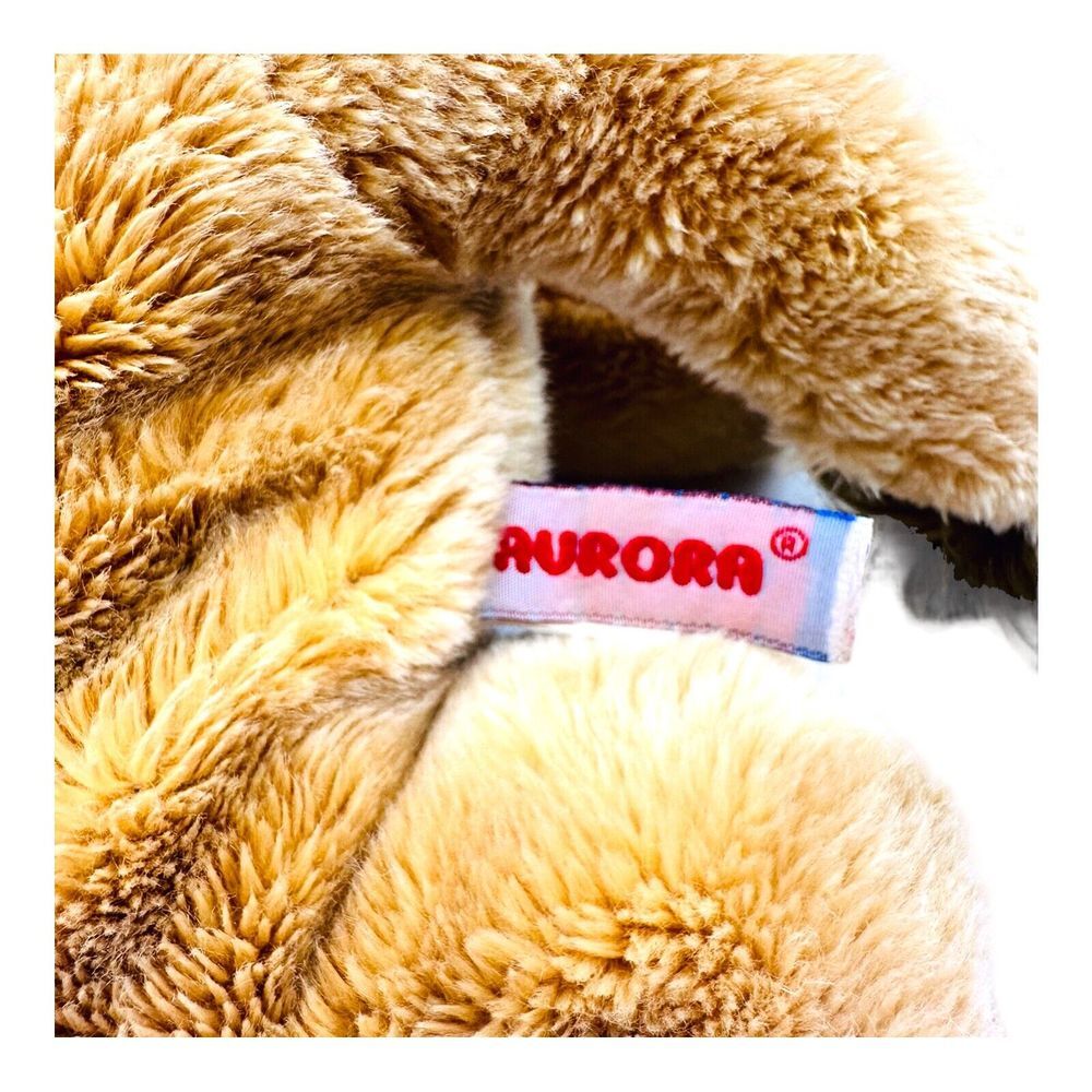 Aurora World Realistic Lion Bean Bag Male Full Furry Mane Plush 12in Stuffed Toy - Picture 7 of 13